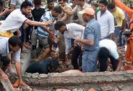 ghaziabad Building Collapse many trapped in building