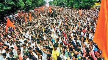 protest goes violent in Maharashtra