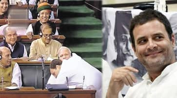 Rahul Gandhi says, BJP MPs fear hug, run away from me