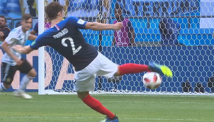 France football player benjamin pavard wins goal Of the FIFA 2018