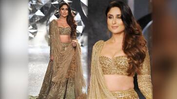 Indian Couture Week 2018: Kareena Kapoor Khan sizzles in 30 kg gold lehenga