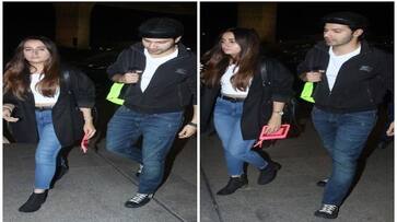 Varun dhawan spotted in airport with his girlfriend