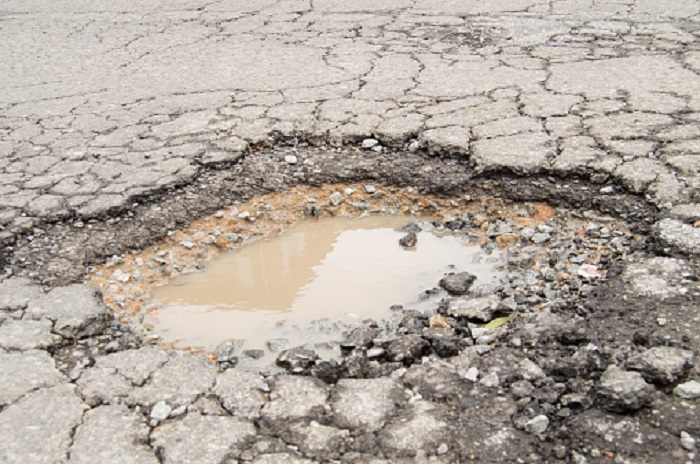 Due to vehicle traffic its difficult to  repair potholes