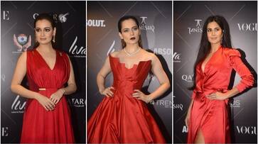 VOUDW AWARD SHOW 2018, BOLLYWOOD ACTRESS RED LOOK