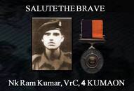 Saluting Naik Ram Kumar, Vir Chakra , 4 Kumaon, 1965 India-Pakistan War