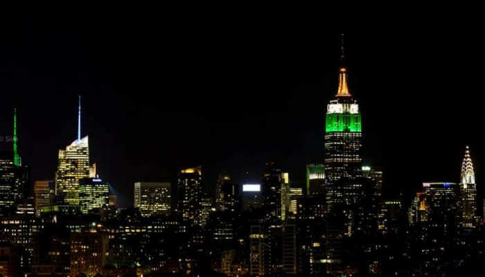 India Independence Day Empire State Building New York tricolour US