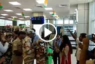 CAPF personnel felicitated and honoured at Jammu airport