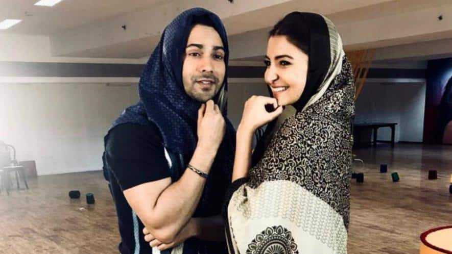 VARUN  DHAWAN WORE SAREE WITH  ANUSHKA SHARMA