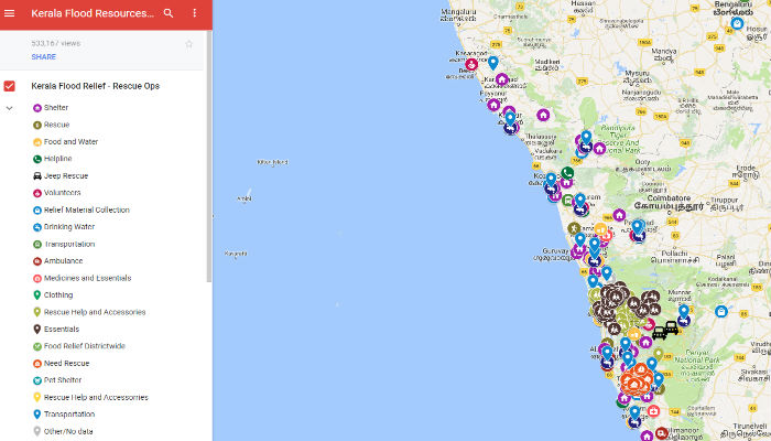 Google Map in kerala