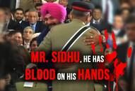 Qamar Javed Bajwa Navjot Singh Sidhu hug Islamic Republic Pakistan