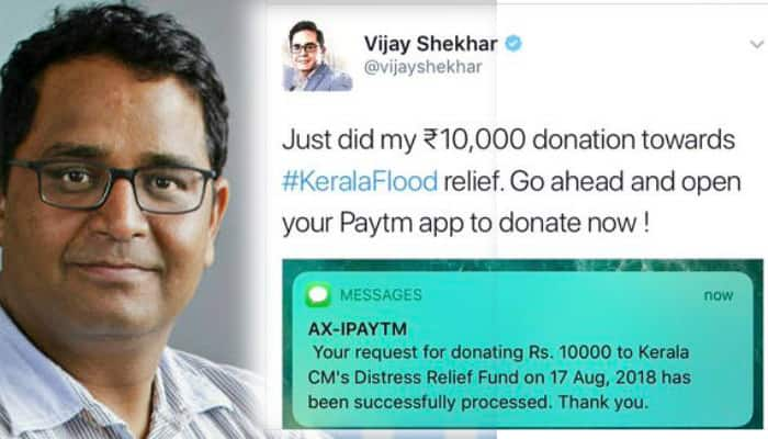 Paytm CEO Vijay Shekhar trolled for donating Rs 10,000 to Kerala floods