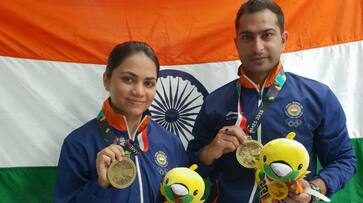 Asian Games 2018 India first medal  Apurvi Chandela Ravi Kumar Jakarta