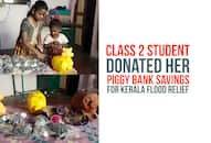 Kerala floods Class 2 girl Tamil Nadu donates  savings video