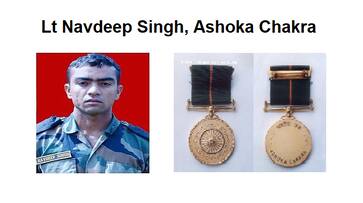 Navdeep Singh Ashoka Chakra pakistan terrorist infiltration LoC