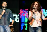 Abhishek Bachchan, Taapsee Pannu at the Manmarziyaan Mumbai concert