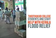 Kerala floods Students Thoothukudi relief materials kerala flood relief