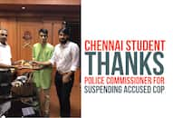 Chennai student thanks police commissioner suspending accused cop