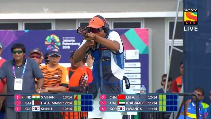 Asian Games 2018 15 year old Shardul Vihan wins silver in Mens Double Trap