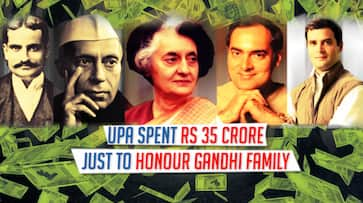 Congress dynasty Rajiv Gandhi Indira Jawaharlal Nehru Motilal UPA Rs 35 crore print ads