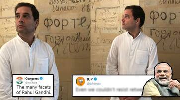 congress upload on his twitter handel rahul gandhi's photo's after that trolled by public