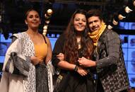 Huma Qureshi, brother Saqib  walk in LFW  for designer Anvita Sharma