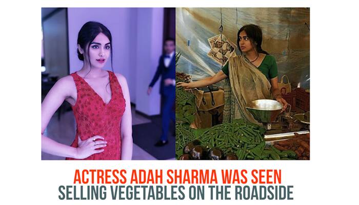 Adah Sharma bollywood actress selling vegetable celebrity international project