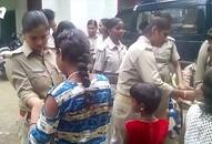 Women in Allahabad tied rakhi to women police