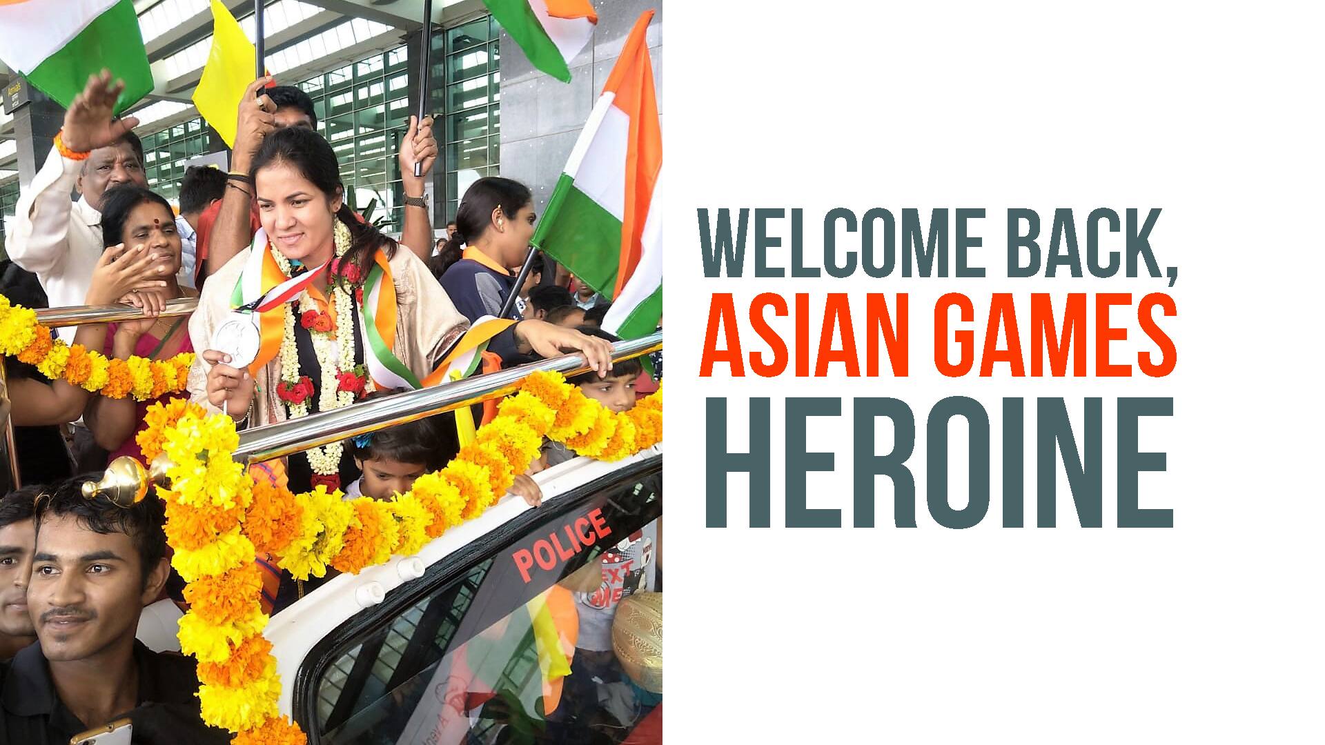 Asian Games 2018 Usha Rani kabaddi silver Jakarta Bangalore airport