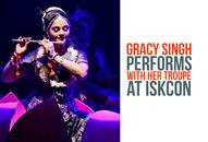 Actress Gracy Singh pays tribute to Lord Krishna at ISKCON