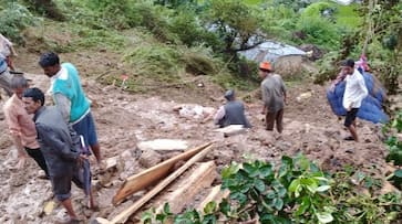 Landslide people buried Kot village Buda Kedar rescue operation