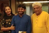 Javed Akhtar Shabana Azmi share frame with Kanhaiya Kumar