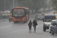 Delhi rain traffic jam NCR DND Flyover Indira Gandhi International airport