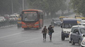 Delhi wakes up  winter rain as storms bring cloudburst darkness city