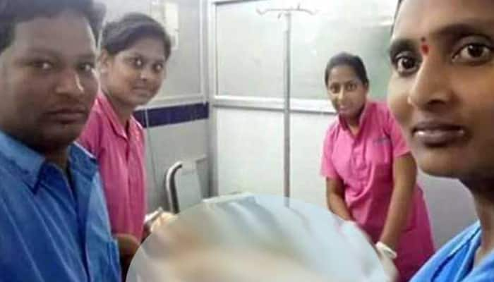 Four hospital staff clicked selfies with the body of actor-politician Nandamuri Harikrishna