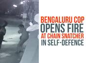 Karnataka Bengaluru cop shoot chain snatcher self-defence Video