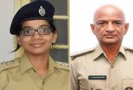 Pragati Nivedhana Sabha IPS officer salutes daughter TRS rally K Chandrasekhar Rao Telangana