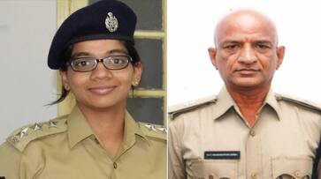 Pragati Nivedhana Sabha IPS officer salutes daughter TRS rally K Chandrasekhar Rao Telangana