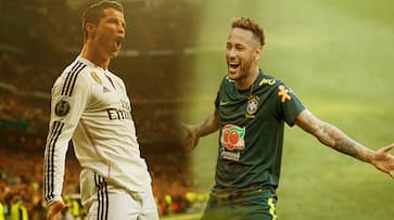 Neymar copies Cristiano Ronaldo celebration Juventus PSG Brazil Football