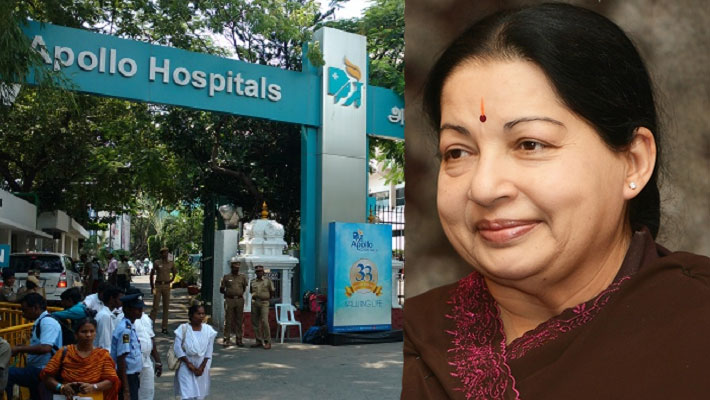 We removed the CCTV because the AIADMK government said so... Apollo Hospital informed the Supreme Court