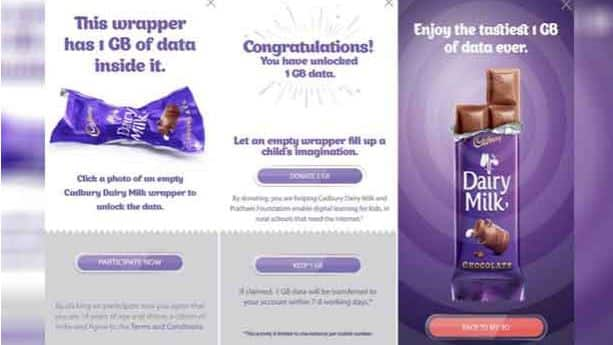 jio announced new offer to get data by getting diary milk