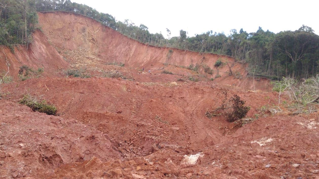 Landslide in Mullayanagiri Datta Peeta