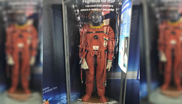 Space suit for Gaganyan unveild by ISRO