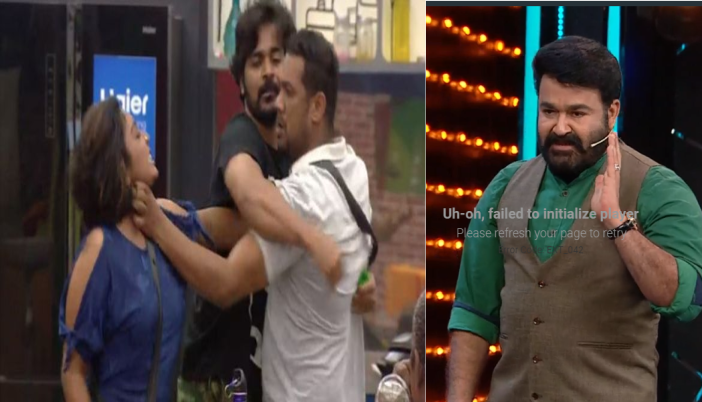 mohanlal angry about hima sabu clash on Bigg boss