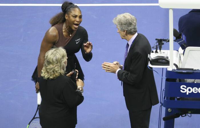 US Open 2018: Serena Williams loses game arguing calls umpire thief