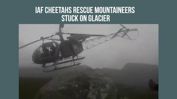 Watch: IAF Cheetahs brave odds to rescue trekkers stranded atop glacier