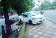 drunken Uxury car rider crushed 4 people sidewalk 2 killed delhi