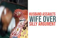 Karnataka Husband slashes wife's throat argument victim hospital Video Jagalur