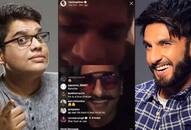 Ranveer Singh and Tanmay Bhat Instagram live video call