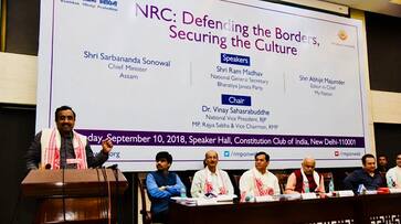 NRC India Sarbananda Sonowal Ram Madhav Assam Bengal Bangladeshi infiltrator illegal migrant