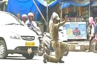 Odisha traffic police controls traffic in a unique way Video